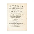 Anton Maria Del Chiaro, Istoria delle moderne rivoluzioni della Valachia, 1718, Piesă extrem de rară