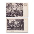 Sfințirea fântânii miraculoase a lui Szt. Antal în august 1904 la Buziaș-Furdo, două cărți poștale fotografice