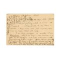 Mircea Eliade, carte poștală de la Arturo Farinelli, 1927