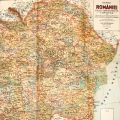 Harta fizică, administrativă și turistică a României, 1939 
