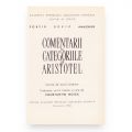 Comentarii la categoriile lui Aristotel, traducere de Constantin Noica, 1968, cu dedicația acestuia pentru Șerban Cioculescu