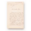 Scrisoare adresată principelui Alexandru Ioan Cuza, 3 septembrie 1862, cu însemnarea și semnătura olografă a principelui