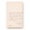 Scrisoare adresată principelui Alexandru Ioan Cuza, 3 septembrie 1862, cu însemnarea și semnătura olografă a principelui