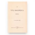 Omagiu lui Titu Maiorescu, 15 februarie 1900