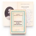Agatha Grigorescu-Bacovia, Poezie sau destin, 1971, cu o amplă dedicație olografă