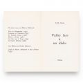E. M. Cioran, Valéry face à ses idoles, 1970, cu dedicație pentru Paul Sérant