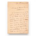 Nicolae Gane, scrisoare expediată lui George Tutoveanu, 1 decembrie 1905