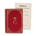 Ion Enescu, Iuliu Enescu, Ardealul, Banatul, Crișana și Maramureșul, 1915, cu monograma principelui moștenitor Carol