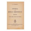 G. Călinescu, Opera lui Mihai Eminescu, 1936, cu dedicație pentru Isaiia Răcăciuni