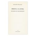 Alexandru Paleologu, Spiritul și litera, 1970, cu dedicație