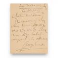 George Enescu, scrisoare olografă, 1912 + fotografie tip carte poștală