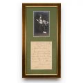 George Enescu, scrisoare olografă, 1912 + fotografie tip carte poștală