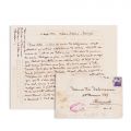 Cella Delavrancea, scrisoare expediată arhitectei Henrieta Delavrancea-Gibory, 1942 - piesă de colecție