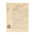 Mănăstirea Rătești, scrisoare olografă, 1880
