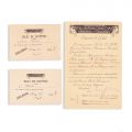Invitație și două bilete de intrare la concertul organizat cu prilejul căsătoriei principesei Elisabeta, 1921, cu semnătura lui Al. Marghiloman