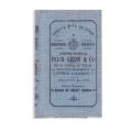 Husă cu reclama loteriei private pe clase - Colectura Felix Grun & Co.