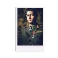 Regele Mihai I în uniformă militară, fotografie cu semnătură olografă