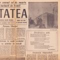 Geo Dumitrescu, poezie manuscris publicată în „Libertatea” la 28 decembrie 1989 + ziarul „Libertatea”
