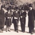 Nicolae Titulescu și Alexandru Vaida-Voevod la Sinaia, fotografie de epocă, 1933