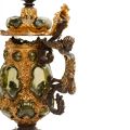 Tankard din metal aurit și sticlă, sec. XIX