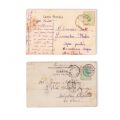 Serbarea Asociației Cântăreților Germani în Galați + Pelerinaj la mormântul lui Alexandru I. Cuza, două fotografii tip carte poștală, 1898-1900