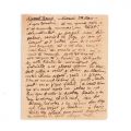 Mircea Eliade, „A venit Bossie”, filă manuscris din „Jurnalul adolescentului miop”, cca. 1921 - 1925 