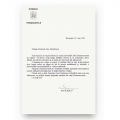 Ion Iliescu, felicitare cu ocazia aniversării poetului Geo Dumitrescu, 18 mai 1995