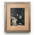 Regina Elisabeta, fotografie de mari dimensiuni, cu însemnare olografă, atelier Franz Mandy