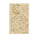 Gheorghe Topîrceanu, carte poștală către soția sa, 1912 - Piesă rară