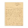 Mircea Eliade, scrisoare de la Surendranath Dasgupta, 11 Octombrie 1929
