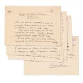 Cezar Petrescu, Omagiu lui Mihail Sadoveanu la 80 de ani, șapte file manuscris 
