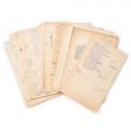 Arhiva de manuscrise cu poezii și versuri scrise de Geo Dumitrescu