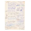 Arhiva de manuscrise cu poezii și versuri scrise de Geo Dumitrescu