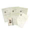 Dumitru D. Roșca, 4 certificate și un registru de evidență eliberate de Universitatea Imperială și Regală din Viena, 1917-1918 