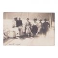 Principele Carol, principesa Elisabeta și familia sa, principele Nicolae și Ion I. C. Brătianu, fotografie tip carte poștală, 1922