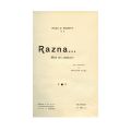 Radu D. Rosetti, Razna…, 1912, cu dedicația autorului