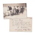Principele Carol, principesa Elisabeta și familia sa, principele Nicolae și Ion I. C. Brătianu, fotografie tip carte poștală, 1922