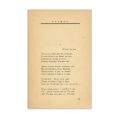 Ilarie Voronca, Patmos și alte șase poeme, 1933, exemplar numerotat