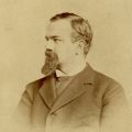 Titu Maiorescu, fotografie cu dedicație olografă către Ioan Slavici + carte de vizită cu însemnare olografă