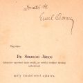 Szocs Geza, Eminescu, 1895, cu semnătura lui Emil Cioran 