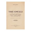 Romulus Seișanu, Take Ionescu, 1930