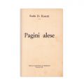 Radu D. Rosetti, Pagini alese, 1935, cu dedicație pentru Gh. Georgescu Theologu