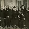 Grigore Antipa, Alexandrina Gr. Cantacuzino, Grigore Trancu-Iași, Institutul Francez de Înalte Studii din România, fotografie de epocă, 1937