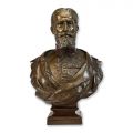 Bustul din bronz al regelui Carol I al României, gravor Wladimir Hegel, cca. 1891 