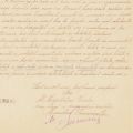 Menelas Ghermani, corespondență către regele Carol I, cu semnătura acestuia, 1895