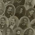 Societatea Literară Junimea, fotografie de grup, 1882, format mare, atelier Nestor Heck