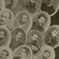 Societatea Literară Junimea, fotografie de grup, 1882, format mare, atelier Nestor Heck
