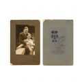 Regele Carol al II-lea și Marele Voevod de Alba-Iulia, Mihai I, fotografie de epocă, atelier Julietta, 1930