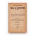 I. Manliu, Curs practic și gradat de stil și compoziții pentru clasele I-IV, două volume colligate, 1887, cu dedicație pentru M. Studza