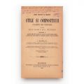 I. Manliu, Curs practic și gradat de stil și compoziții pentru clasele I-IV, două volume colligate, 1887, cu dedicație pentru M. Studza